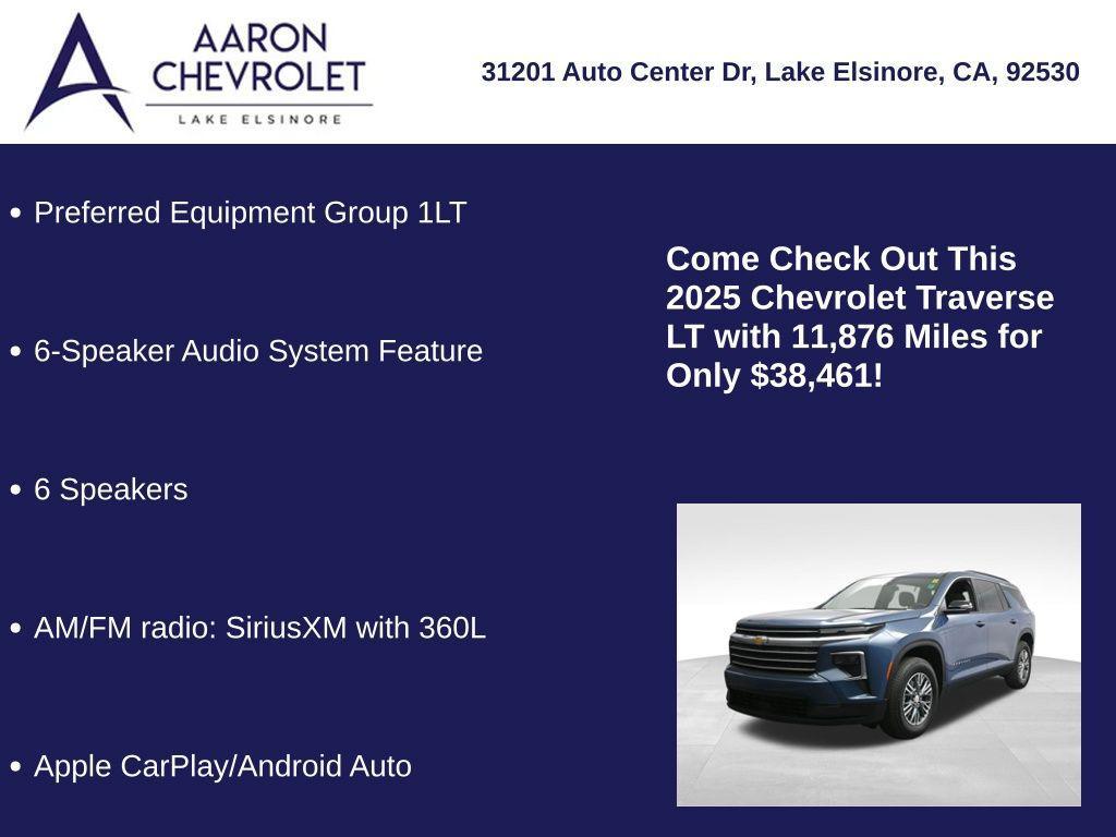 used 2025 Chevrolet Traverse car, priced at $38,461