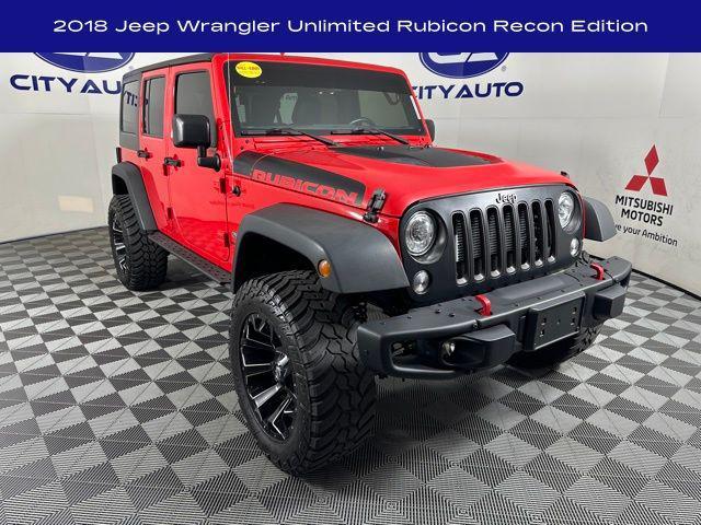 used 2018 Jeep Wrangler JK Unlimited car, priced at $31,500