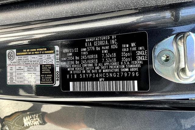used 2022 Kia Telluride car, priced at $35,500