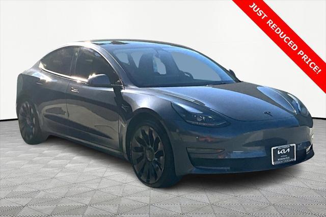 used 2022 Tesla Model 3 car, priced at $30,250