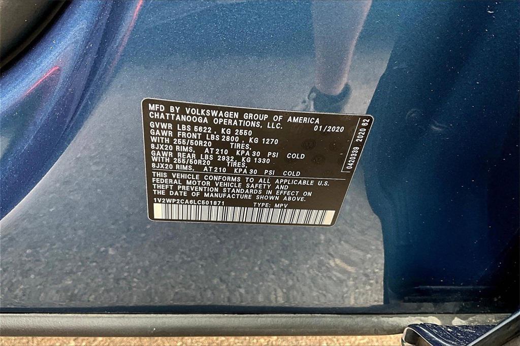 used 2020 Volkswagen Atlas car, priced at $24,887
