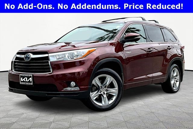 used 2015 Toyota Highlander Hybrid car, priced at $22,000