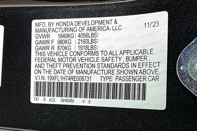 used 2024 Honda Civic car, priced at $27,593