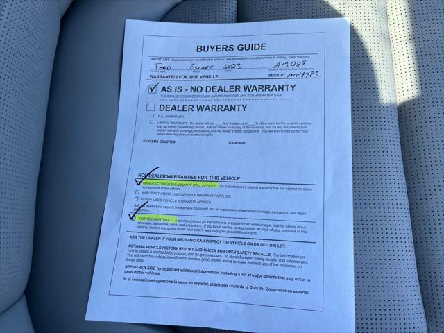 used 2023 Ford Escape car, priced at $28,300
