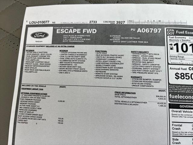 used 2023 Ford Escape car, priced at $26,200