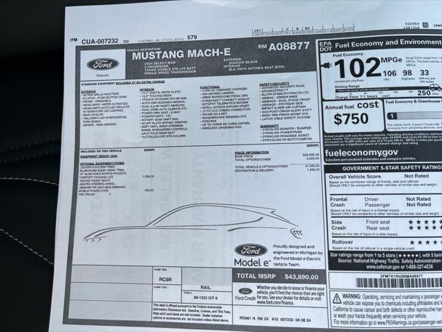 used 2024 Ford Mustang Mach-E car, priced at $27,800