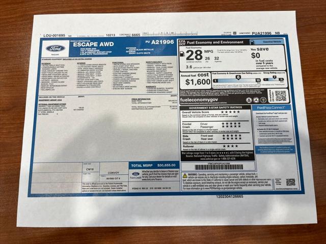 used 2023 Ford Escape car, priced at $23,400