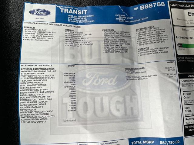 used 2024 Ford Transit-350 car, priced at $52,800