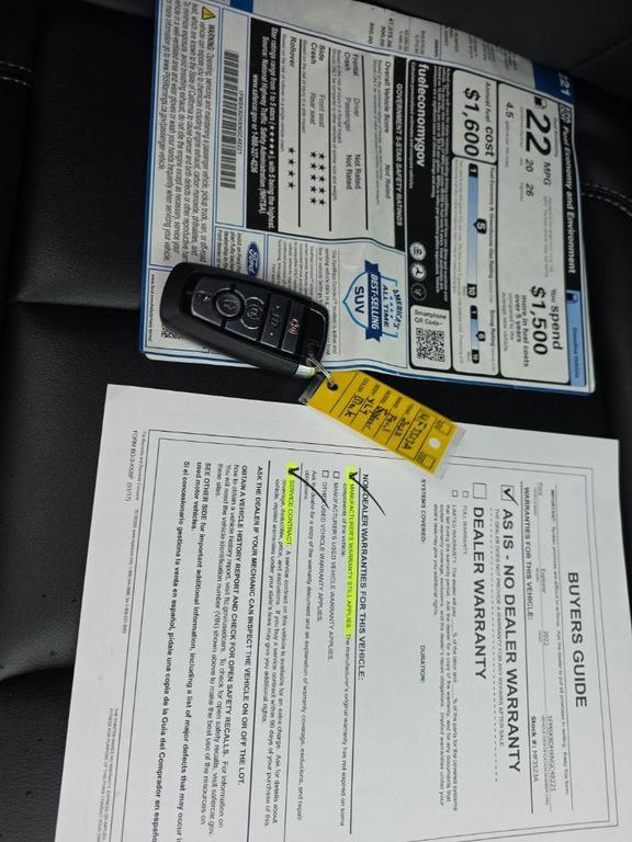 used 2022 Ford Explorer car, priced at $30,100