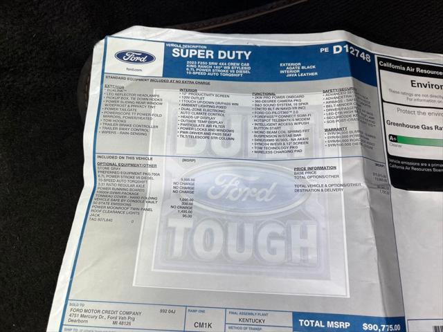 used 2023 Ford F-250 car, priced at $84,400