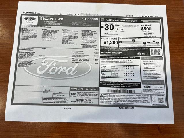 used 2022 Ford Escape car, priced at $21,900