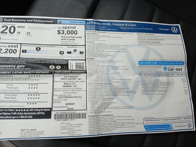 used 2023 Volkswagen Atlas car, priced at $36,800