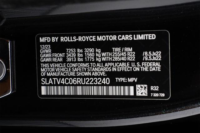 used 2024 Rolls-Royce Cullinan car, priced at $379,988