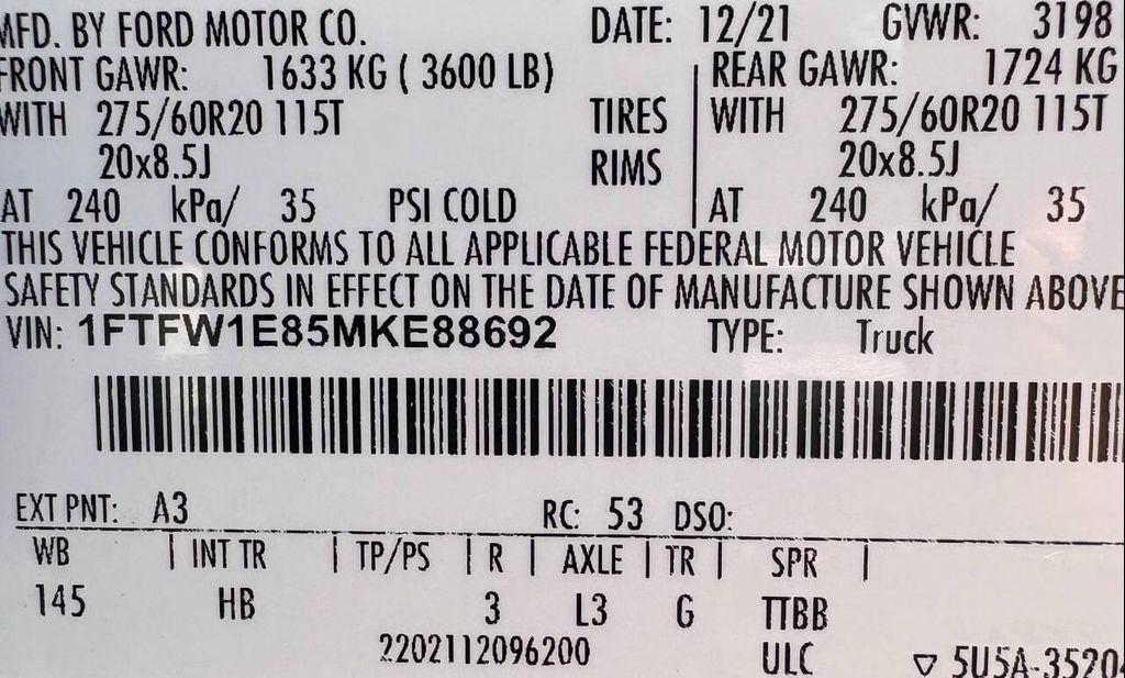 used 2021 Ford F-150 car, priced at $29,988