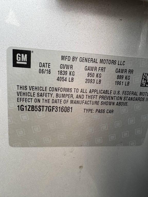 used 2016 Chevrolet Malibu car, priced at $9,768