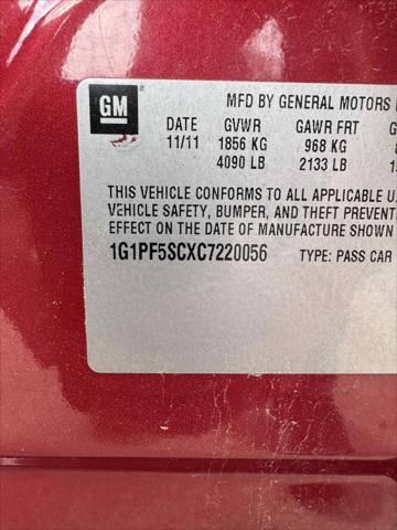 used 2012 Chevrolet Cruze car, priced at $5,984