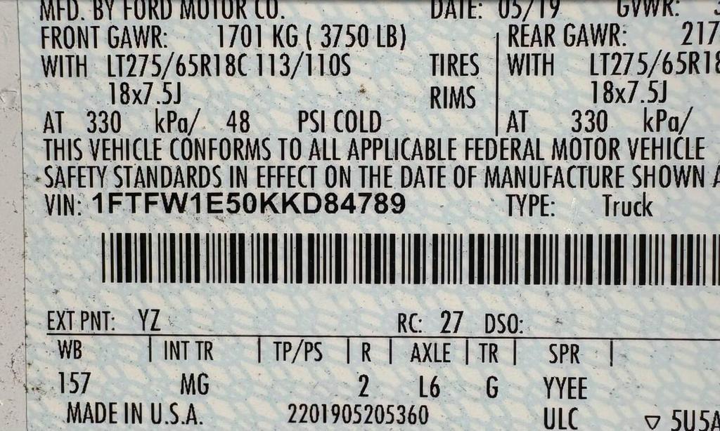 used 2019 Ford F-150 car, priced at $21,828