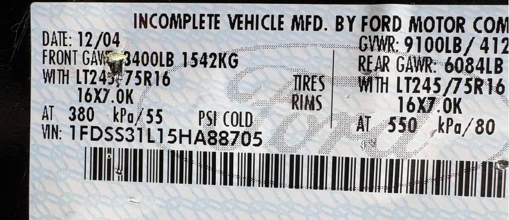 used 2005 Ford E350 Super Duty car, priced at $5,888