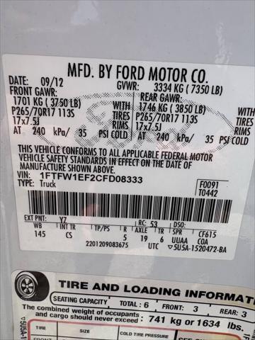 used 2012 Ford F-150 car, priced at $9,422