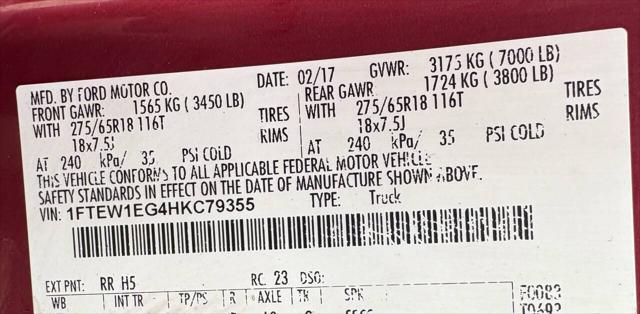 used 2017 Ford F-150 car, priced at $23,997