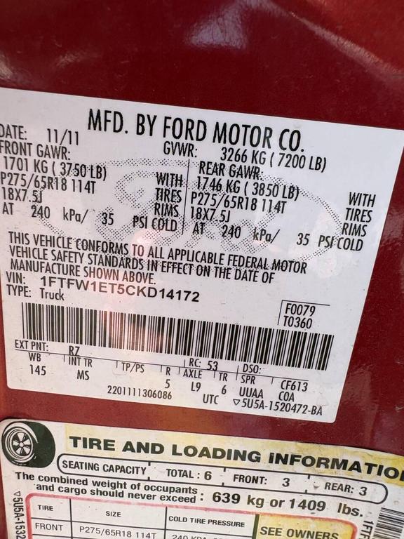 used 2012 Ford F-150 car, priced at $6,998