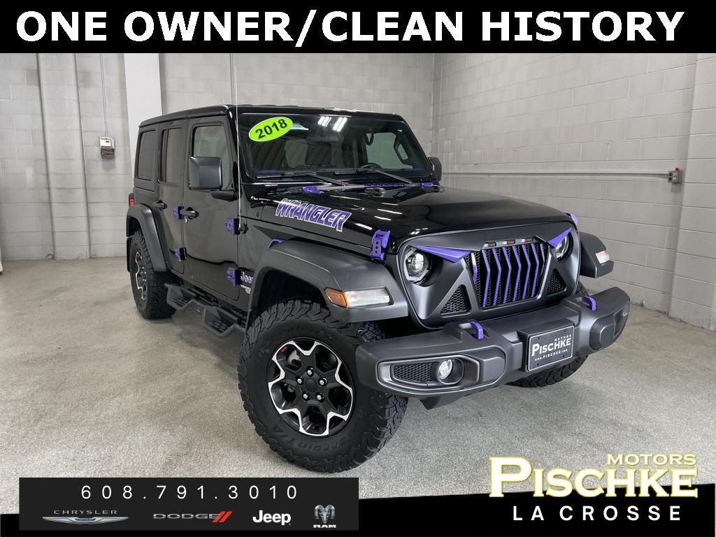 used 2018 Jeep Wrangler Unlimited car, priced at $25,490