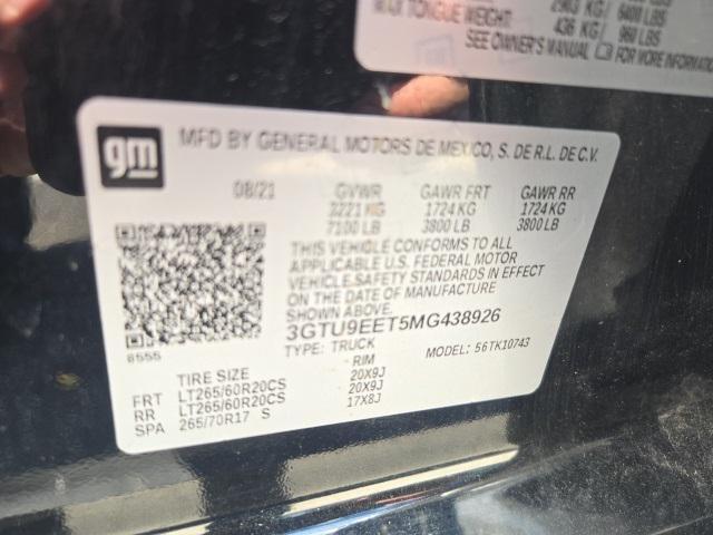 used 2021 GMC Sierra 1500 car, priced at $44,990