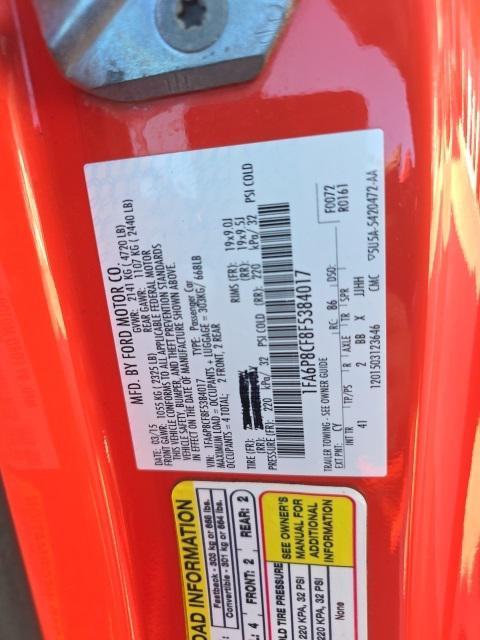 used 2015 Ford Mustang car, priced at $29,900