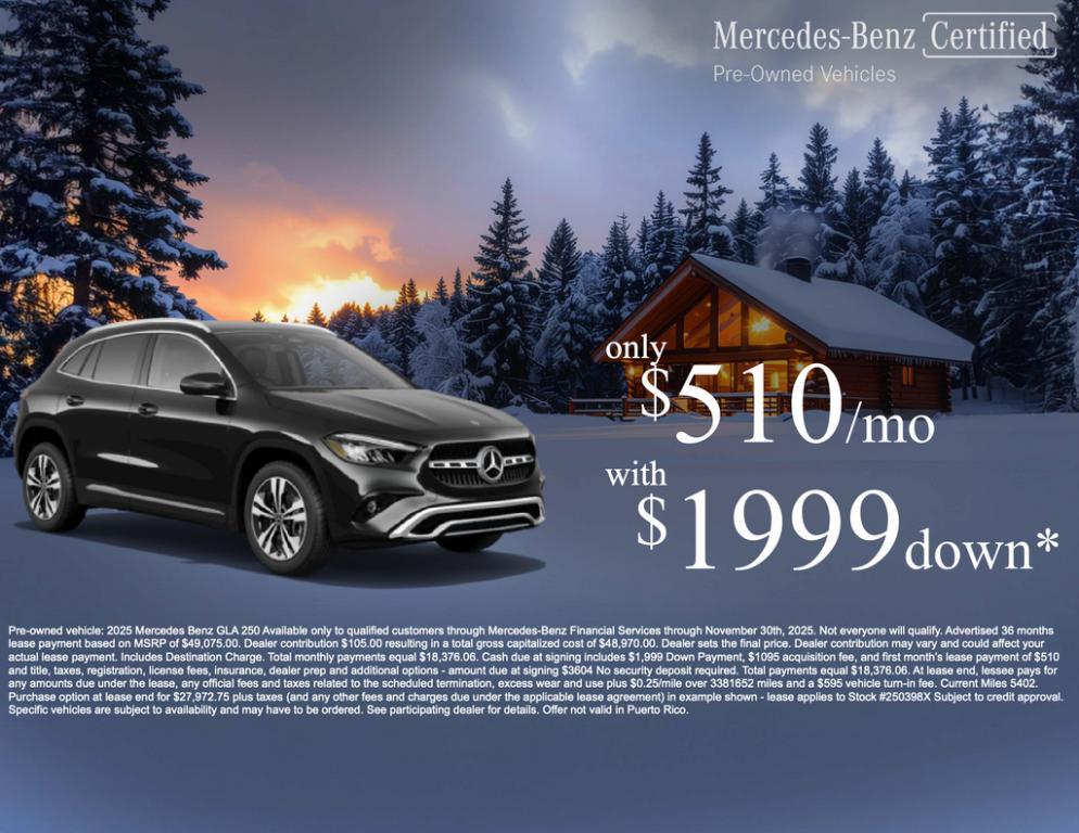 used 2025 Mercedes-Benz GLA 250 car, priced at $39,273