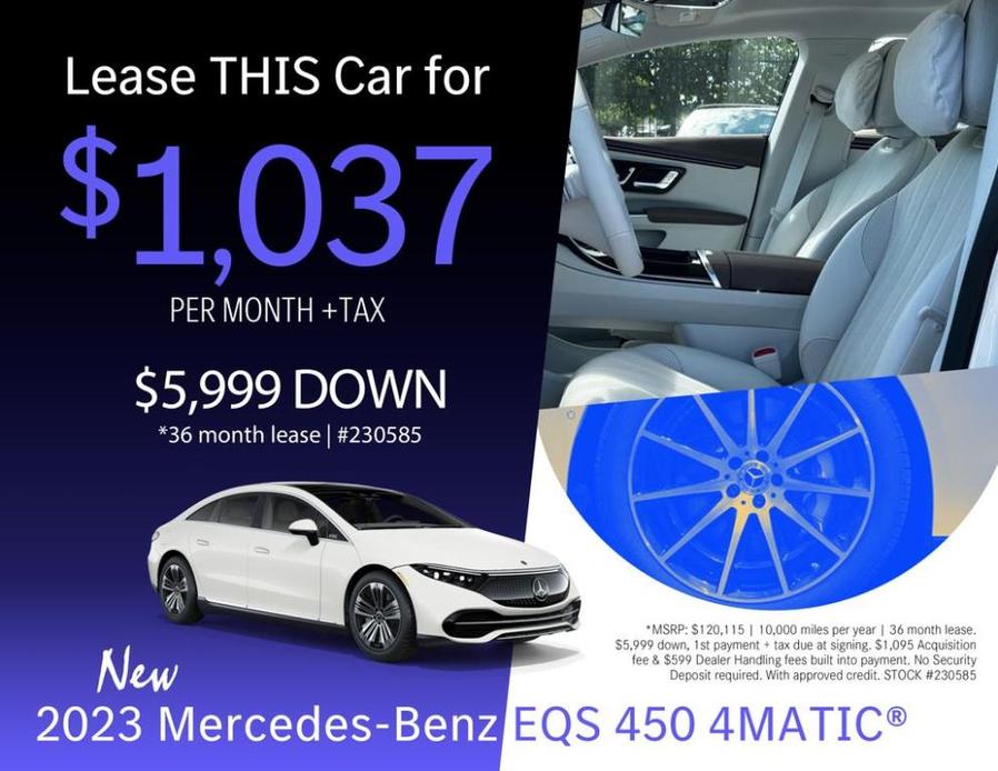 new 2023 Mercedes-Benz EQS 450 car, priced at $120,115