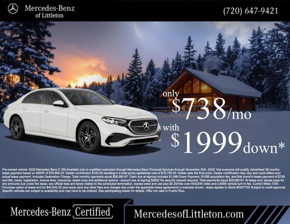 used 2025 Mercedes-Benz E-Class car, priced at $62,641