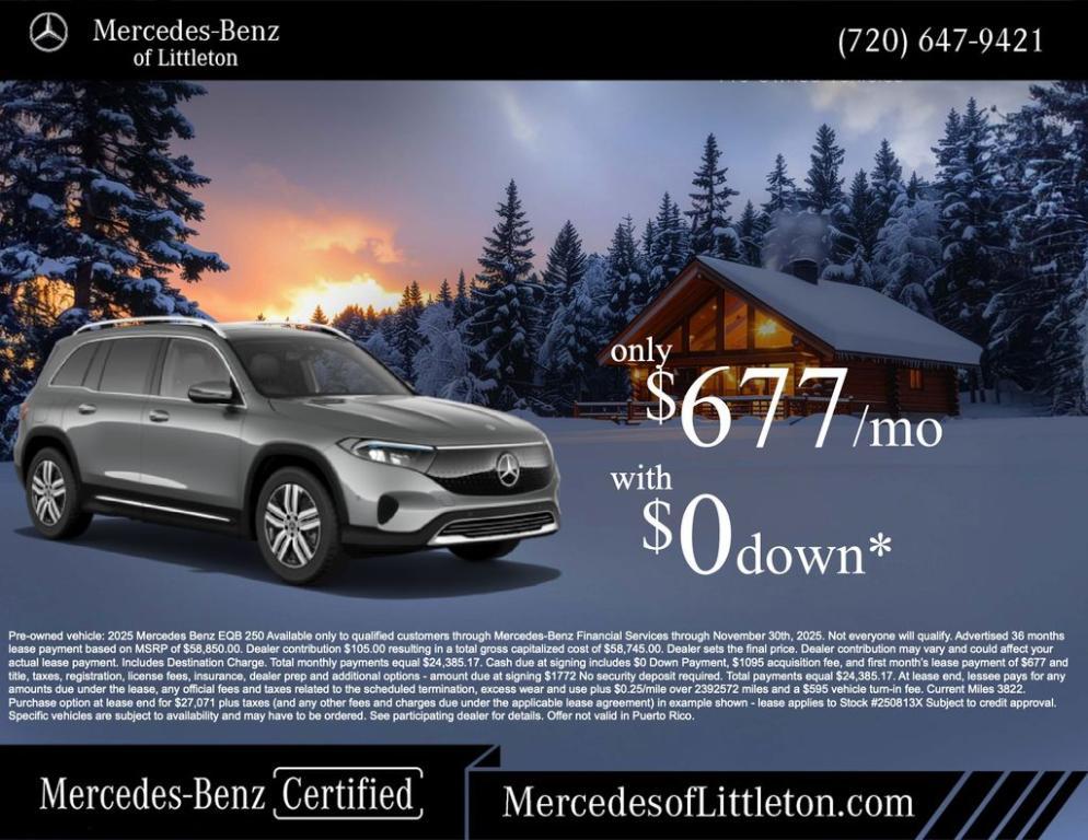 used 2025 Mercedes-Benz EQB 250 car, priced at $47,584