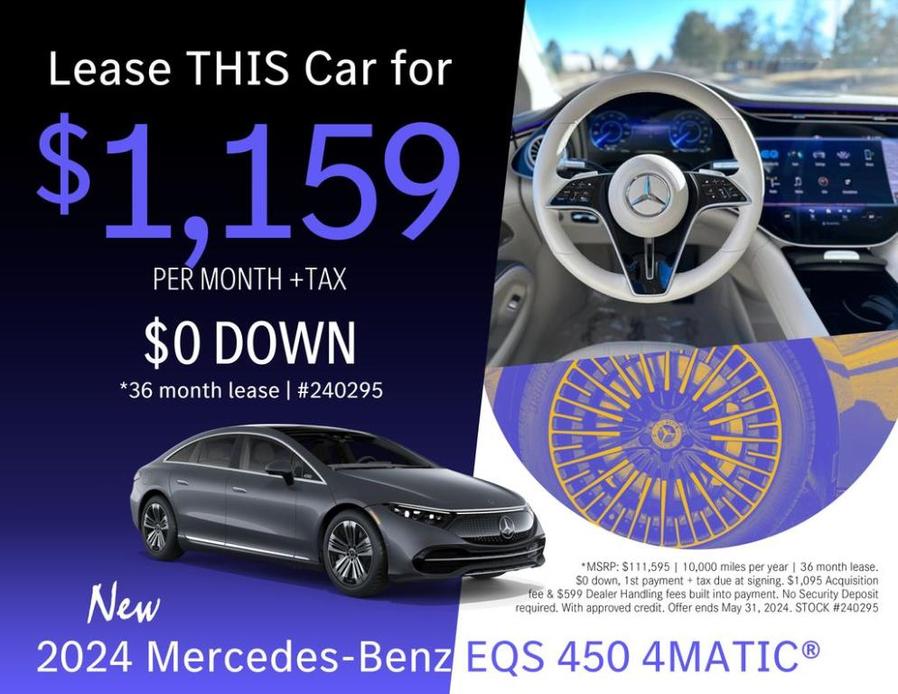 new 2024 Mercedes-Benz EQS 450 car, priced at $111,595
