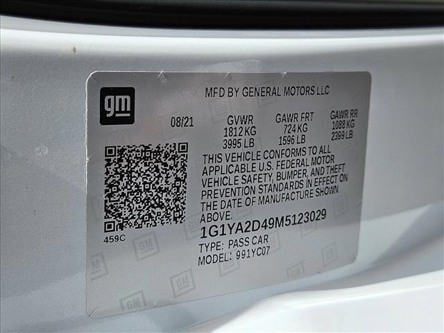 used 2021 Chevrolet Corvette car, priced at $60,496