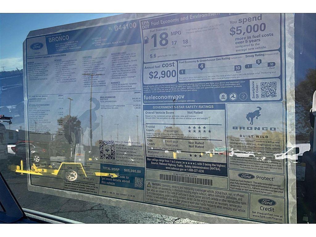 new 2025 Ford Bronco car, priced at $60,476