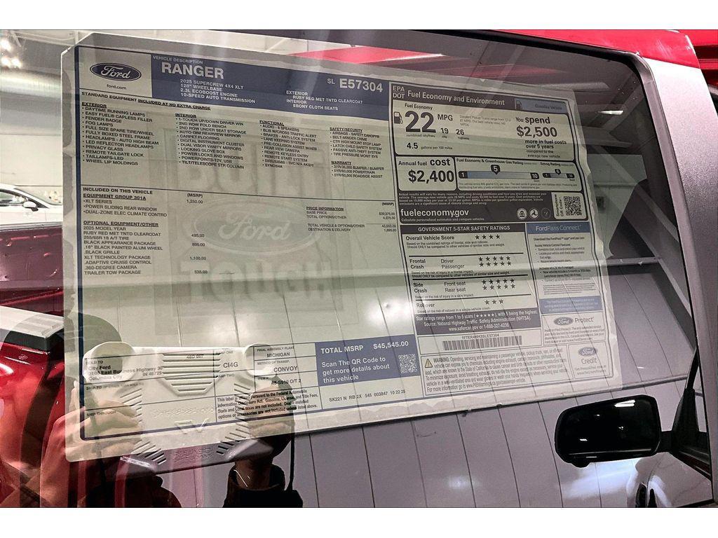 new 2025 Ford Ranger car, priced at $41,780