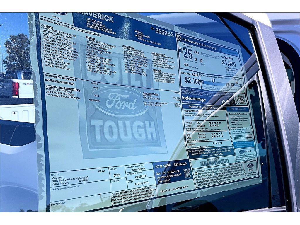 new 2025 Ford Maverick car, priced at $32,552