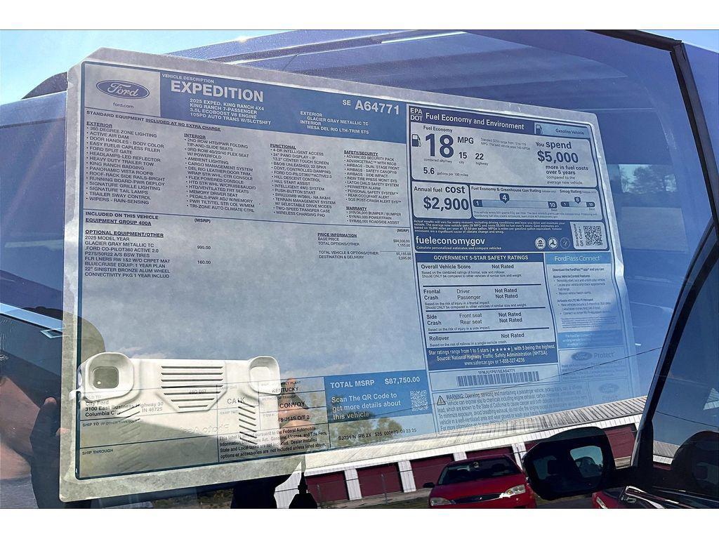 new 2025 Ford Expedition car, priced at $86,250