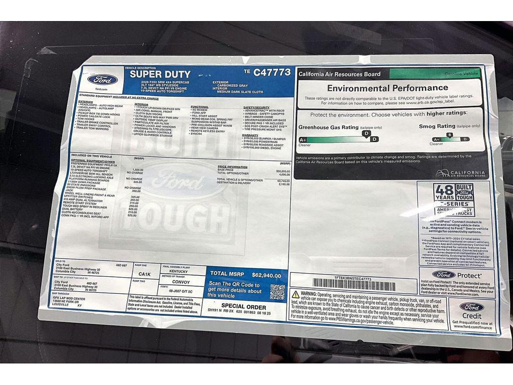 new 2026 Ford F-350 car, priced at $61,440