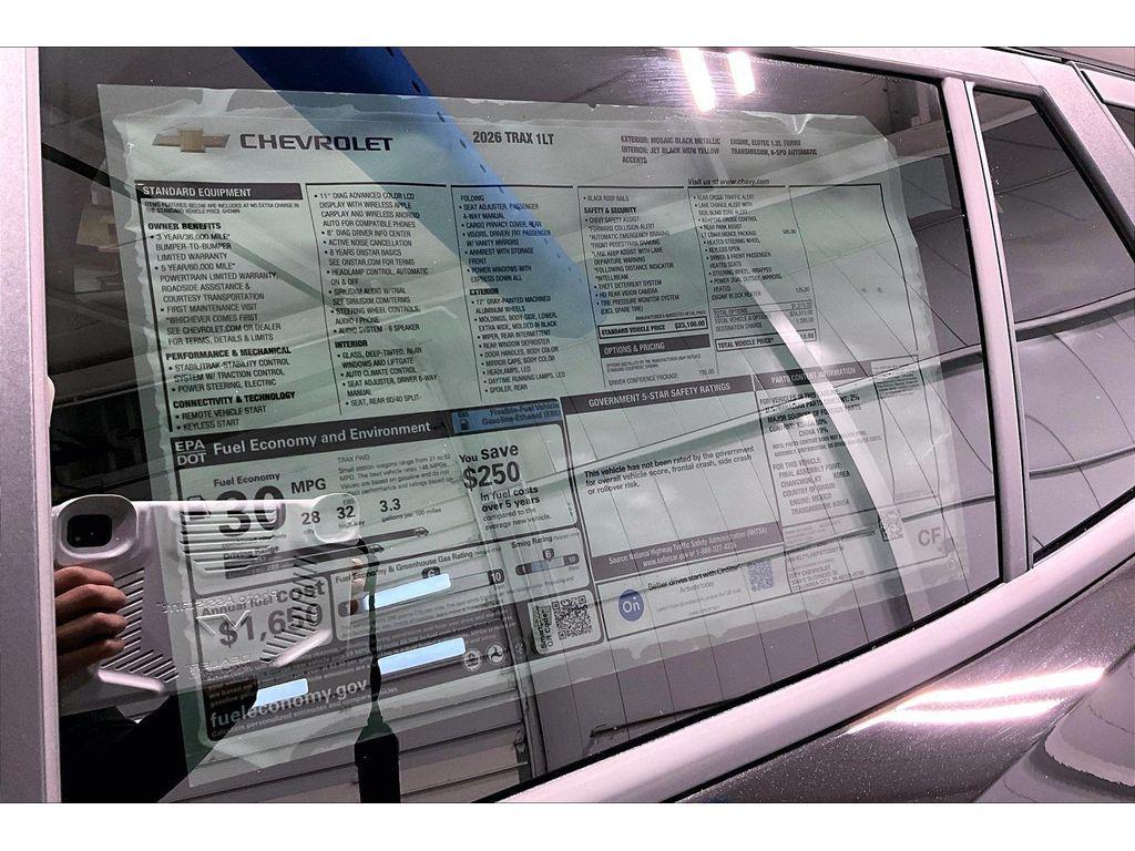 new 2026 Chevrolet Trax car, priced at $26,010