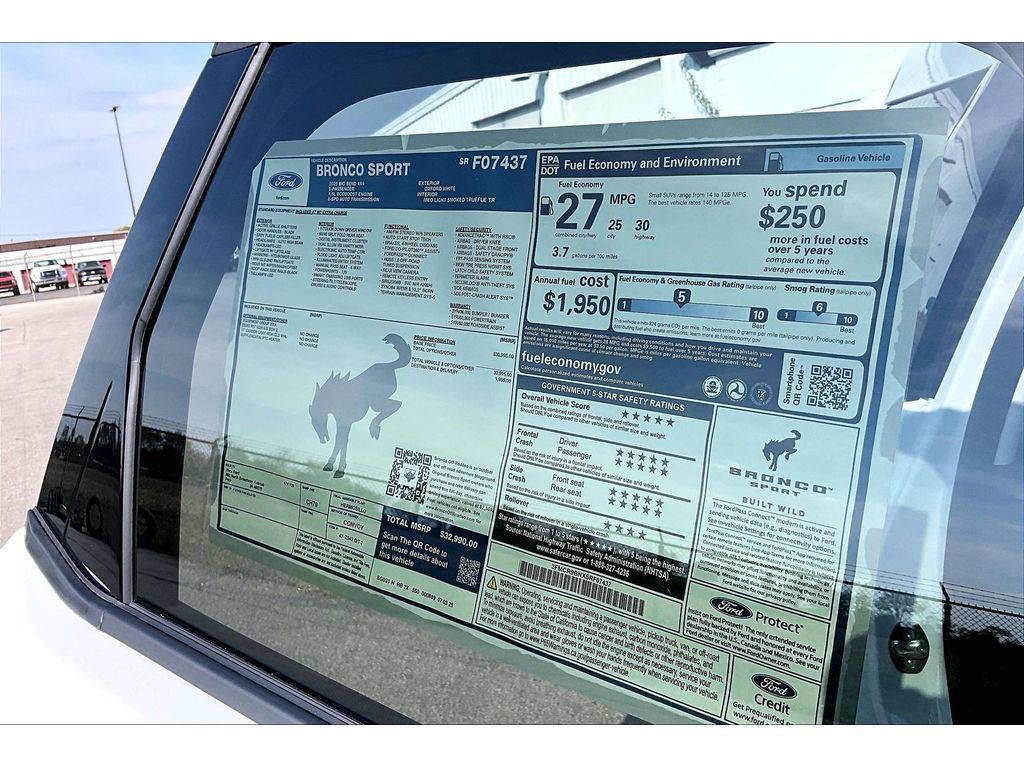 new 2025 Ford Bronco Sport car, priced at $32,280