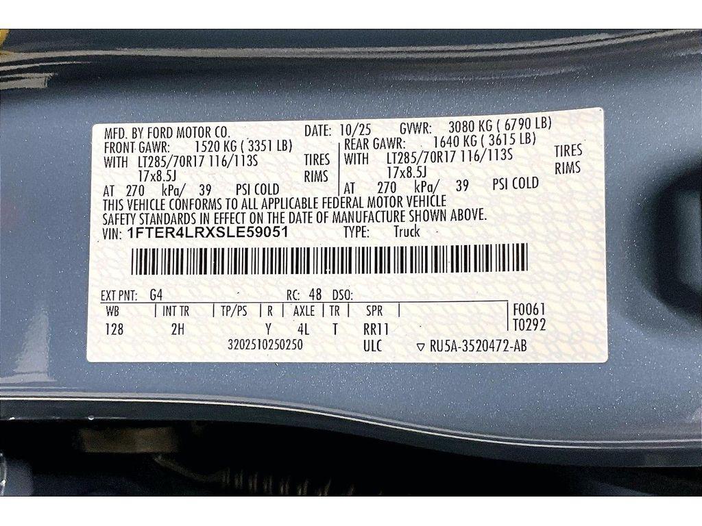 new 2025 Ford Ranger car, priced at $59,301