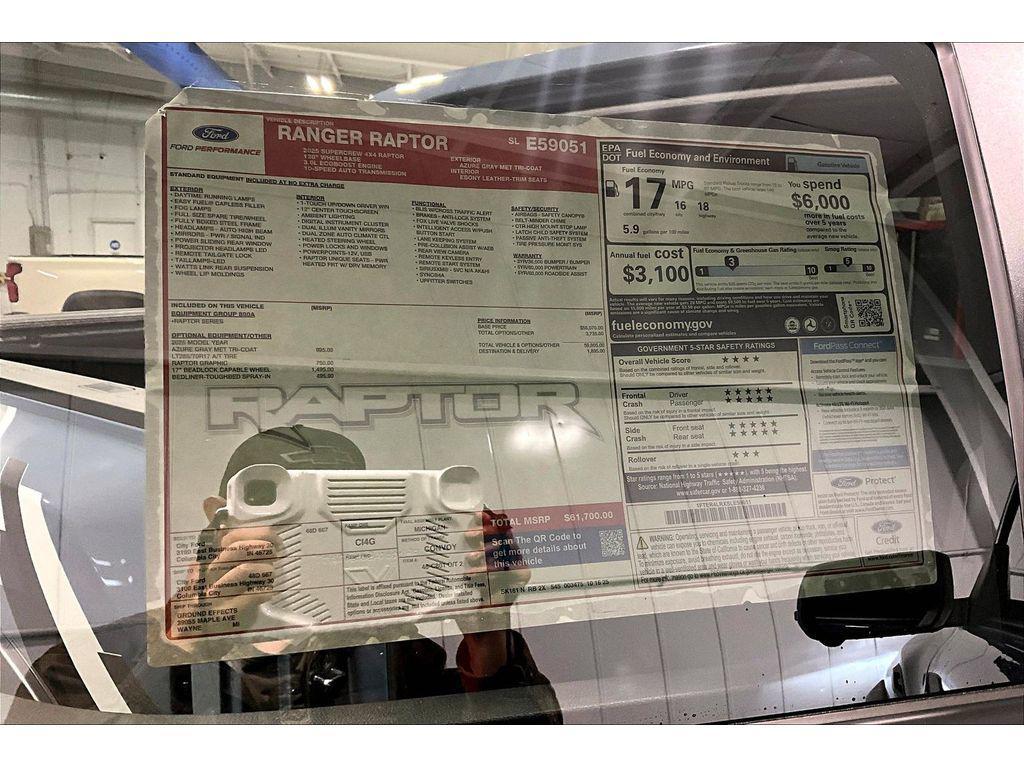 new 2025 Ford Ranger car, priced at $59,301