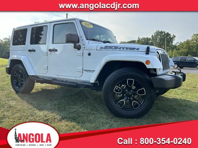 used 2017 Jeep Wrangler Unlimited car, priced at $26,552