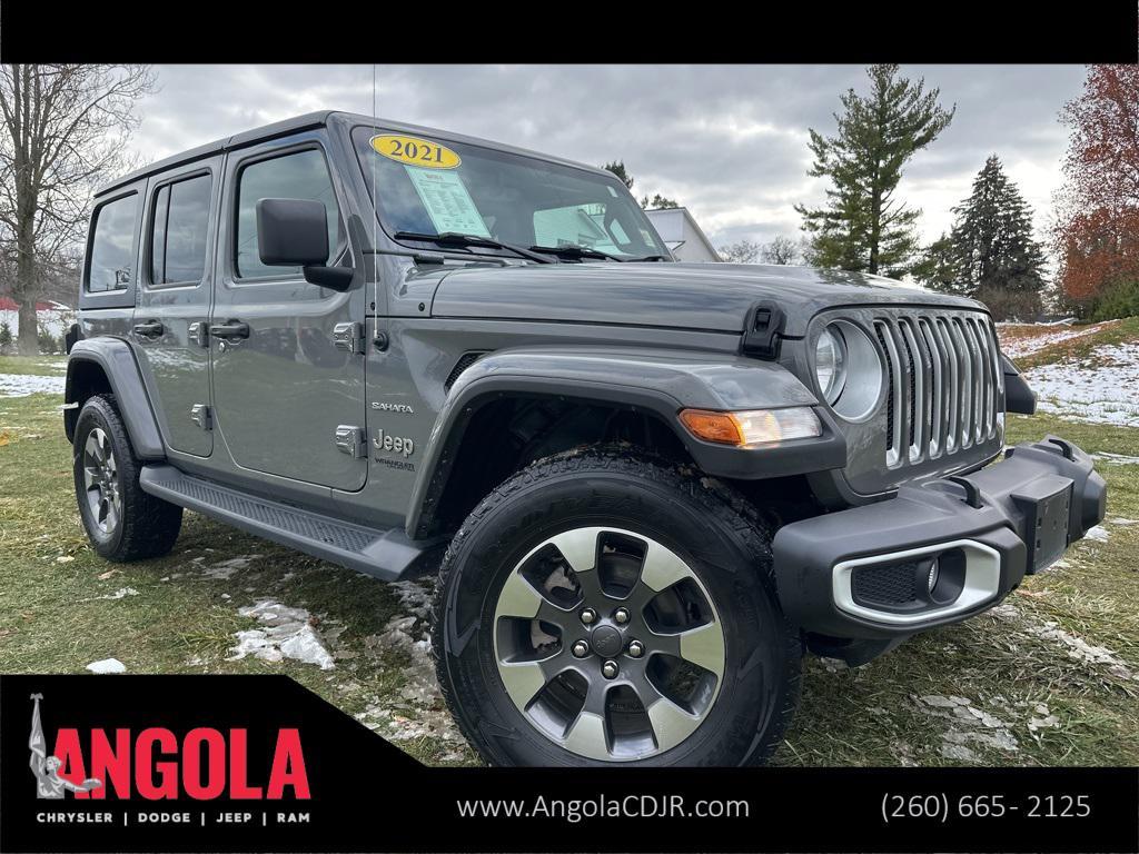 used 2021 Jeep Wrangler Unlimited car, priced at $31,952