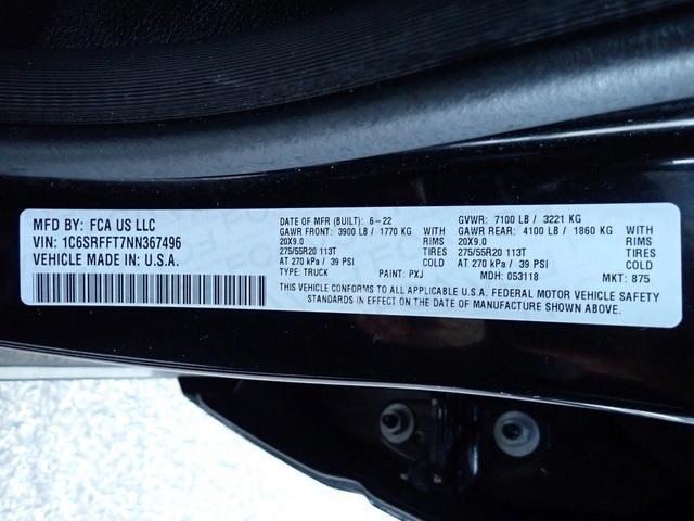 used 2022 Ram 1500 car, priced at $35,995