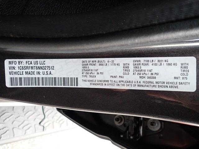 used 2022 Ram 1500 car, priced at $34,295