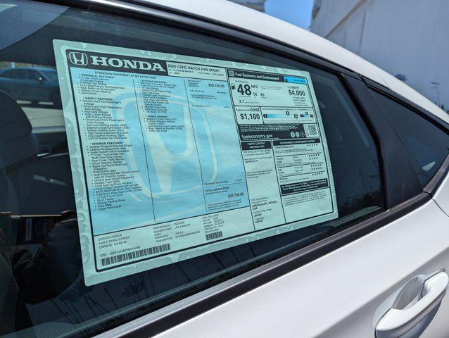 new 2025 Honda Civic Hybrid car, priced at $30,604
