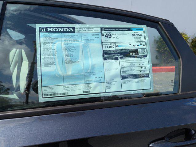 new 2025 Honda Civic Hybrid car, priced at $29,015
