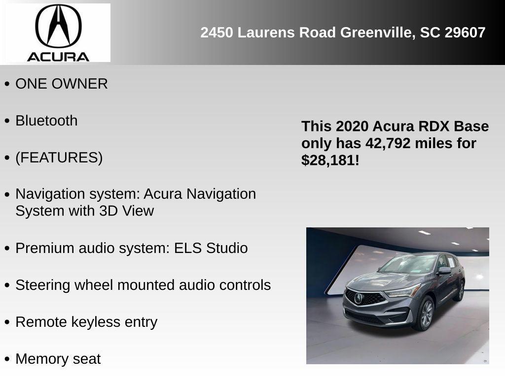 used 2020 Acura RDX car, priced at $28,181